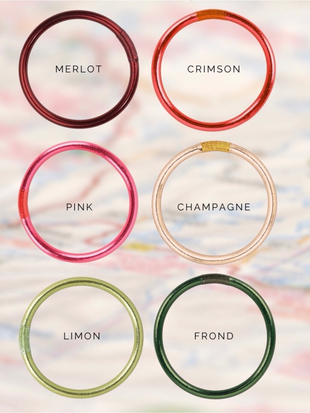 NWT BuDhaGirl Layover Stack All-Weather Bangle Set - Small - Picture 10 of 12
